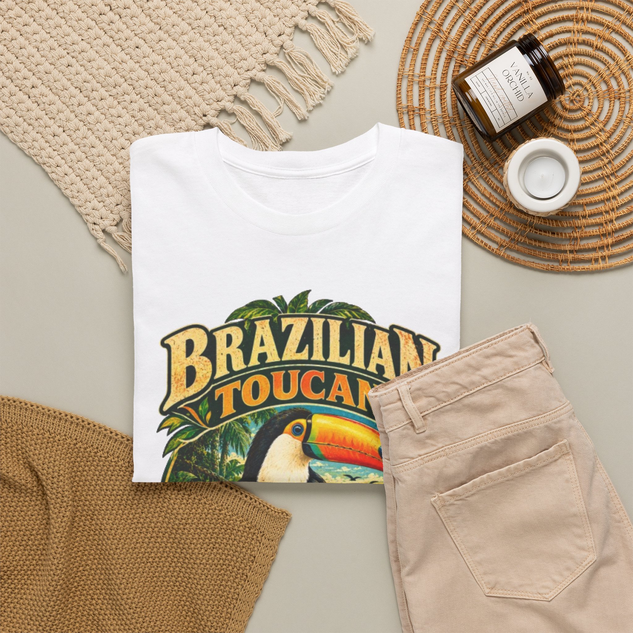 Brazilian Toucan Tropical Bird T-Shirt - Image 4
