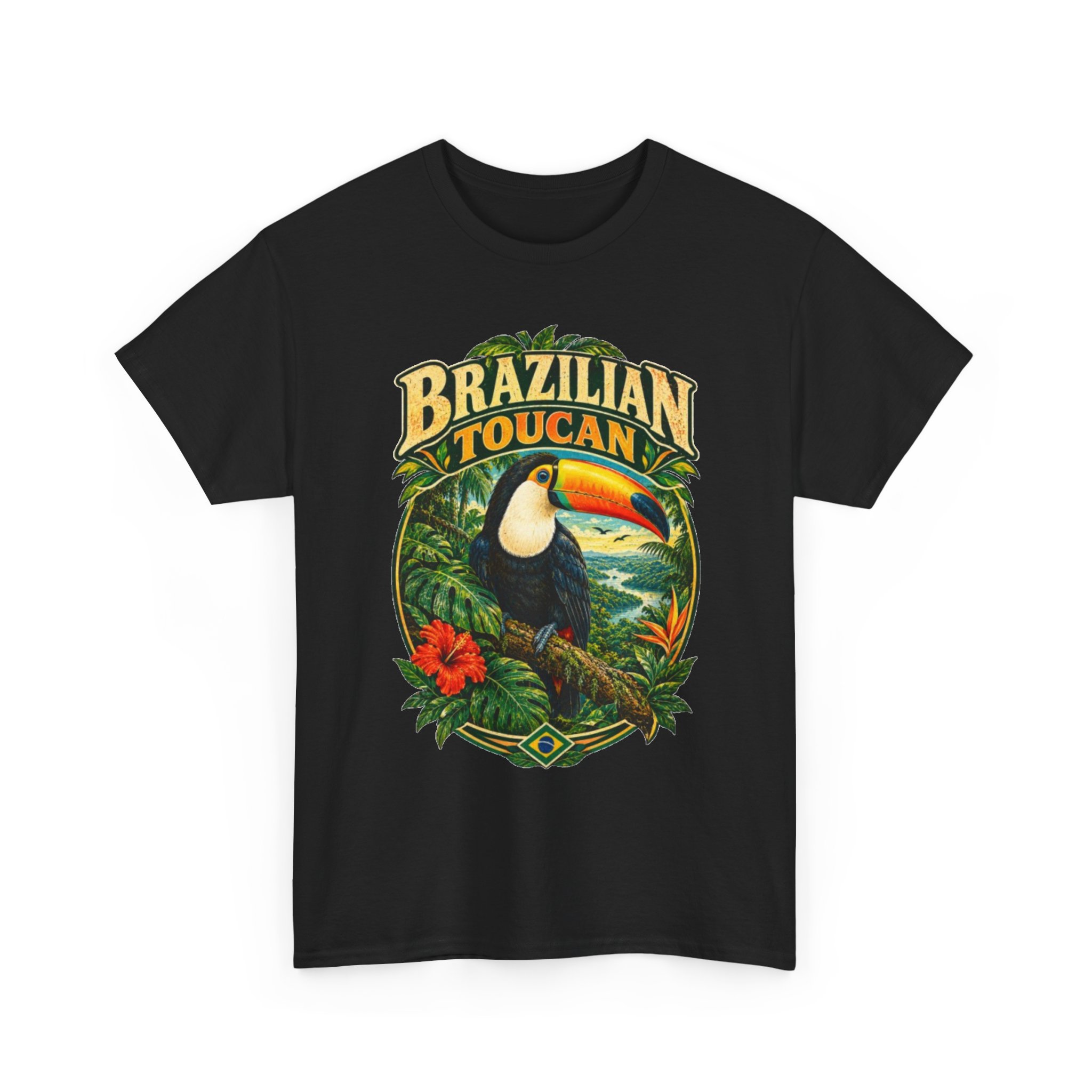 Brazilian Toucan Tropical Bird T-Shirt - Image 5