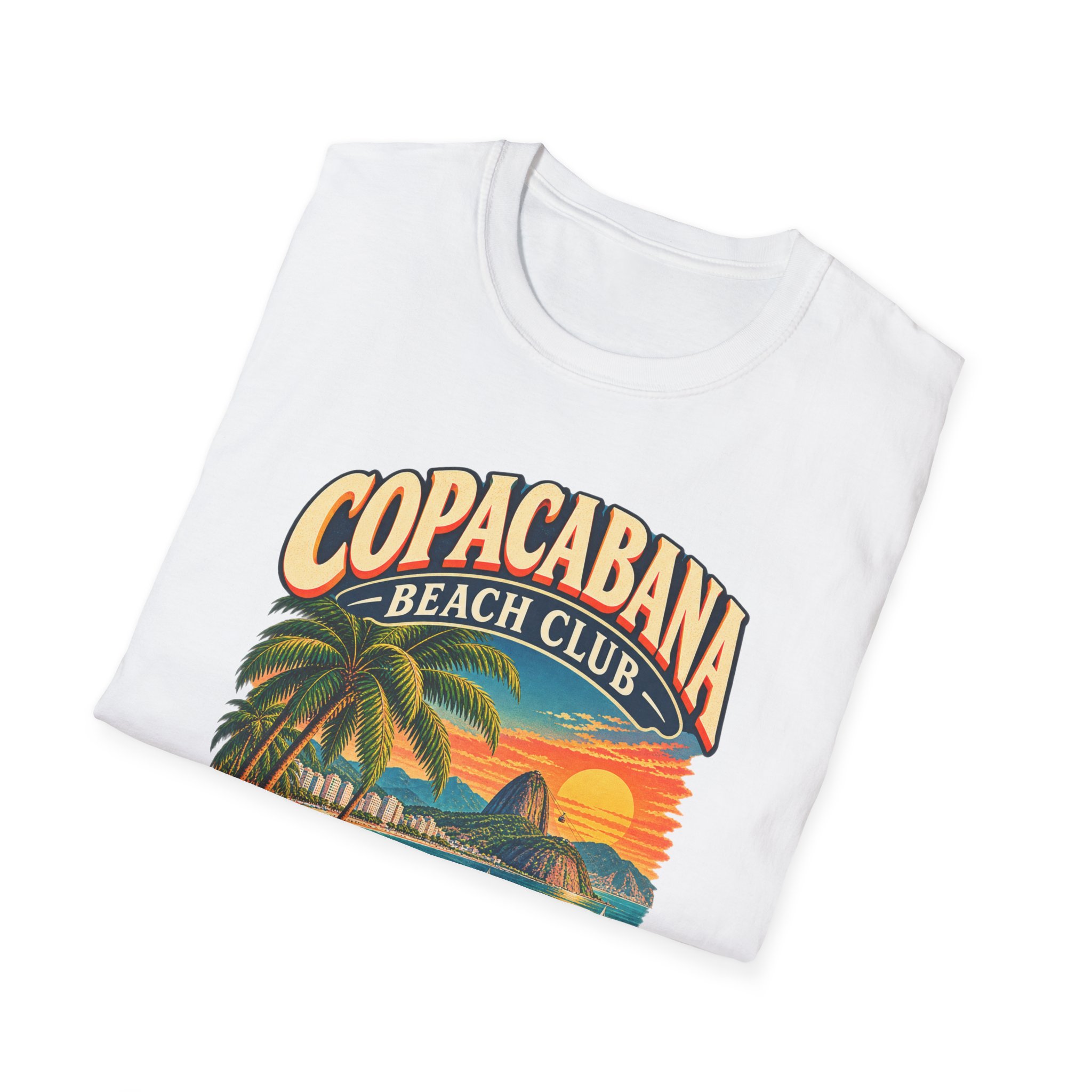 Copacabana Beach Club Tropical Vintage T-Shirt - Image 4