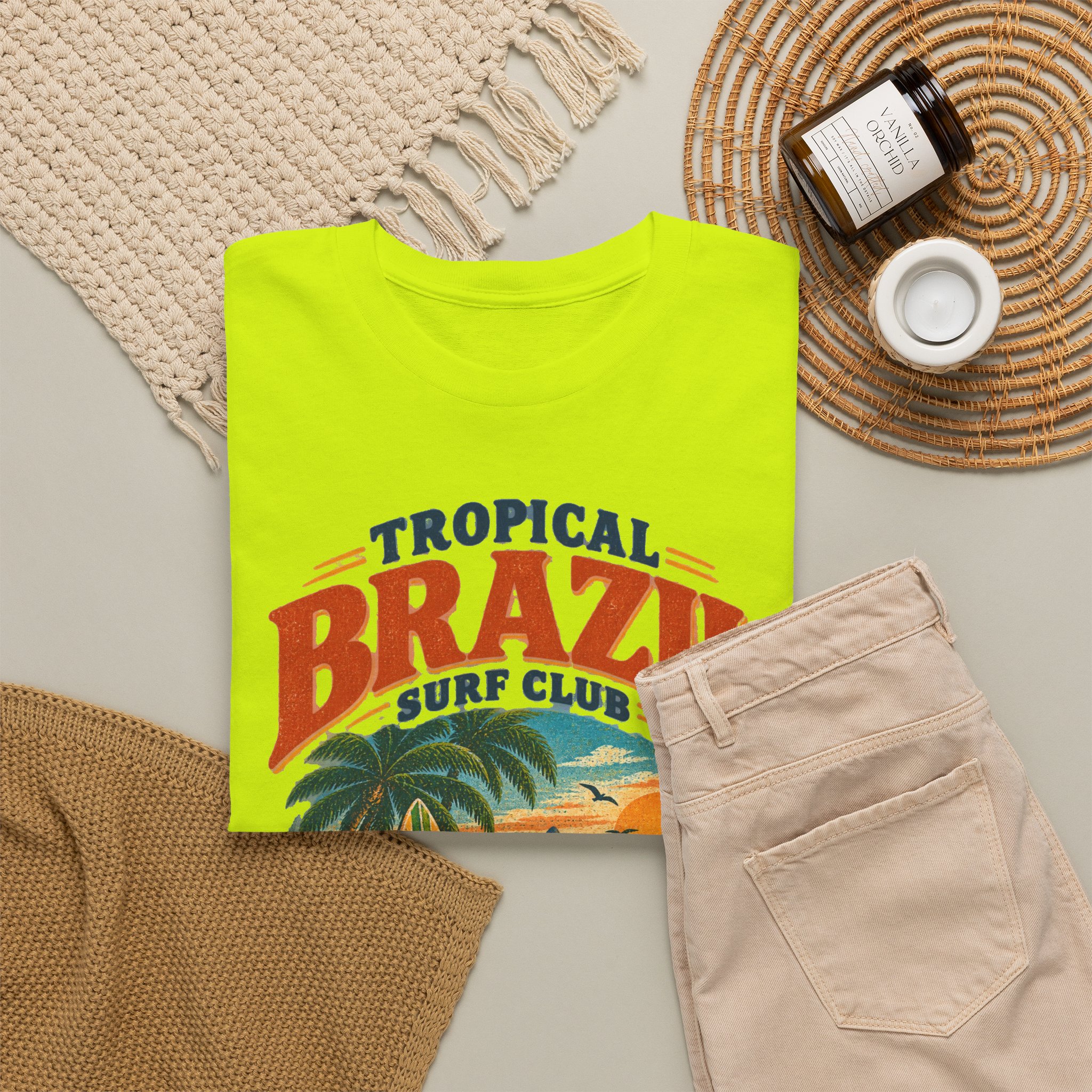 Tropical Brazil Surf Club Rio de Janeiro Graphic Tee - Image 12