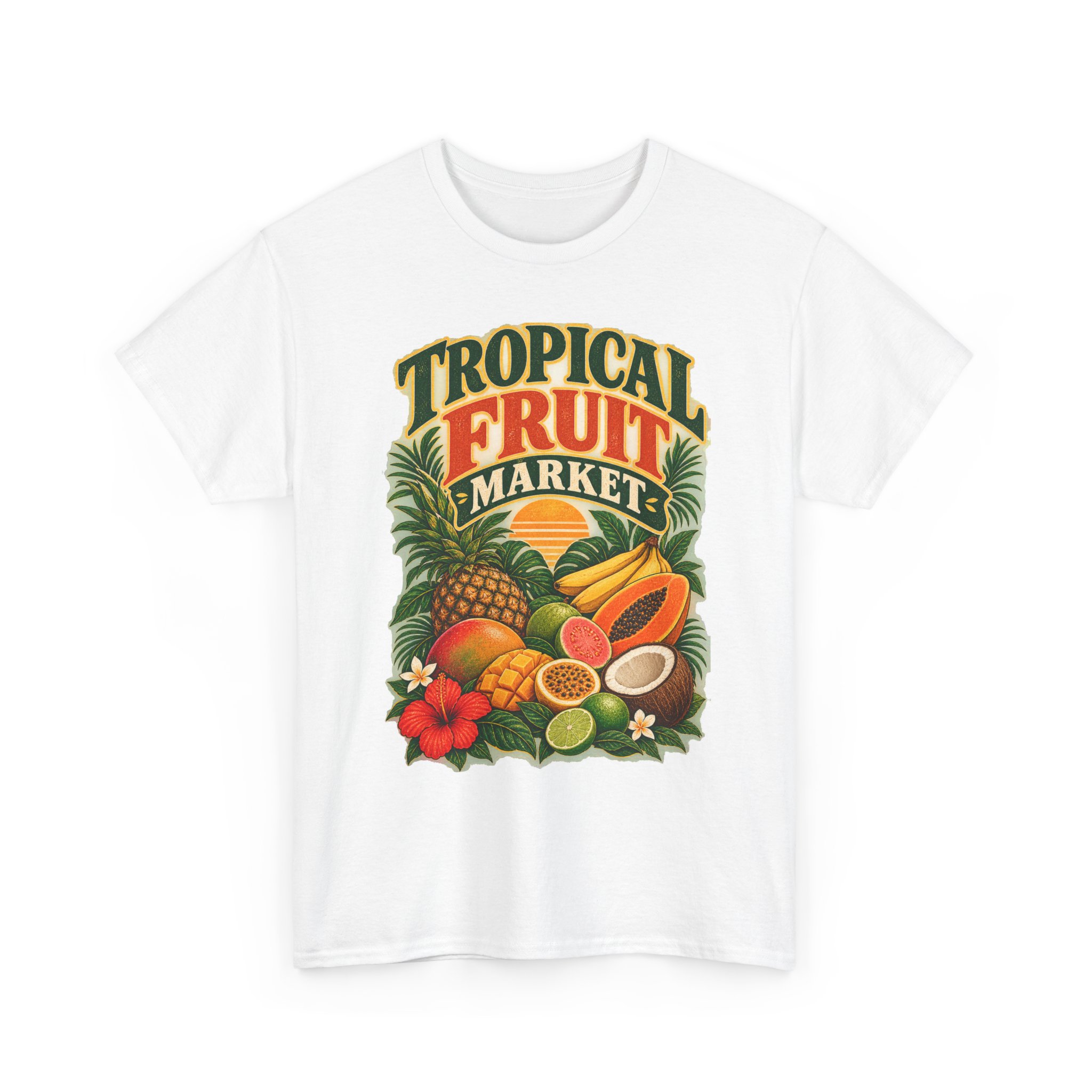 Tropical Fruit Market Graphic T-Shirt