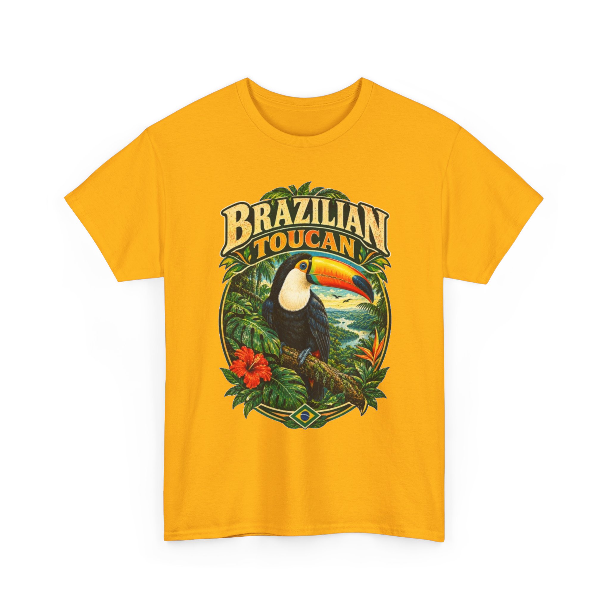 Brazilian Toucan Tropical Bird T-Shirt - Image 9