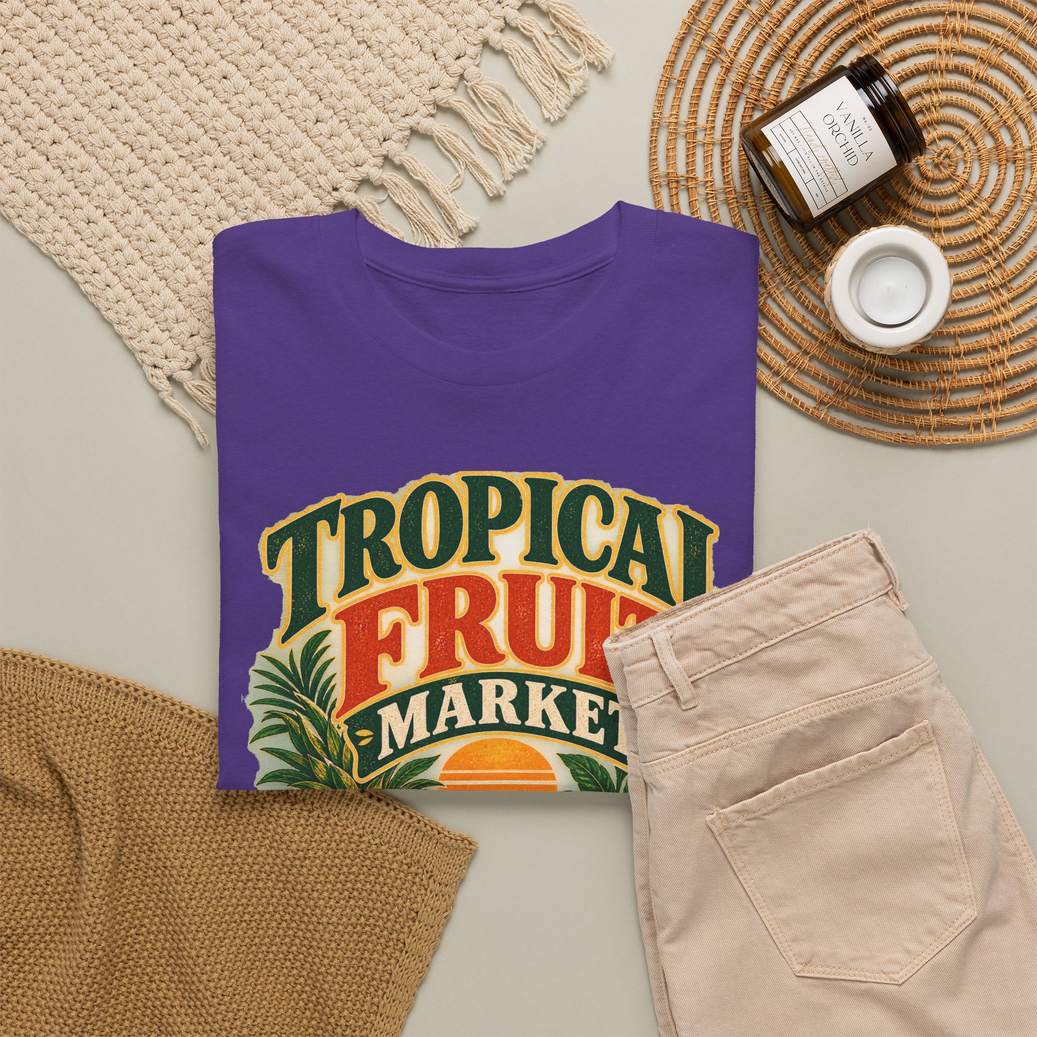 Tropical Fruit Market Graphic T-Shirt - Image 20