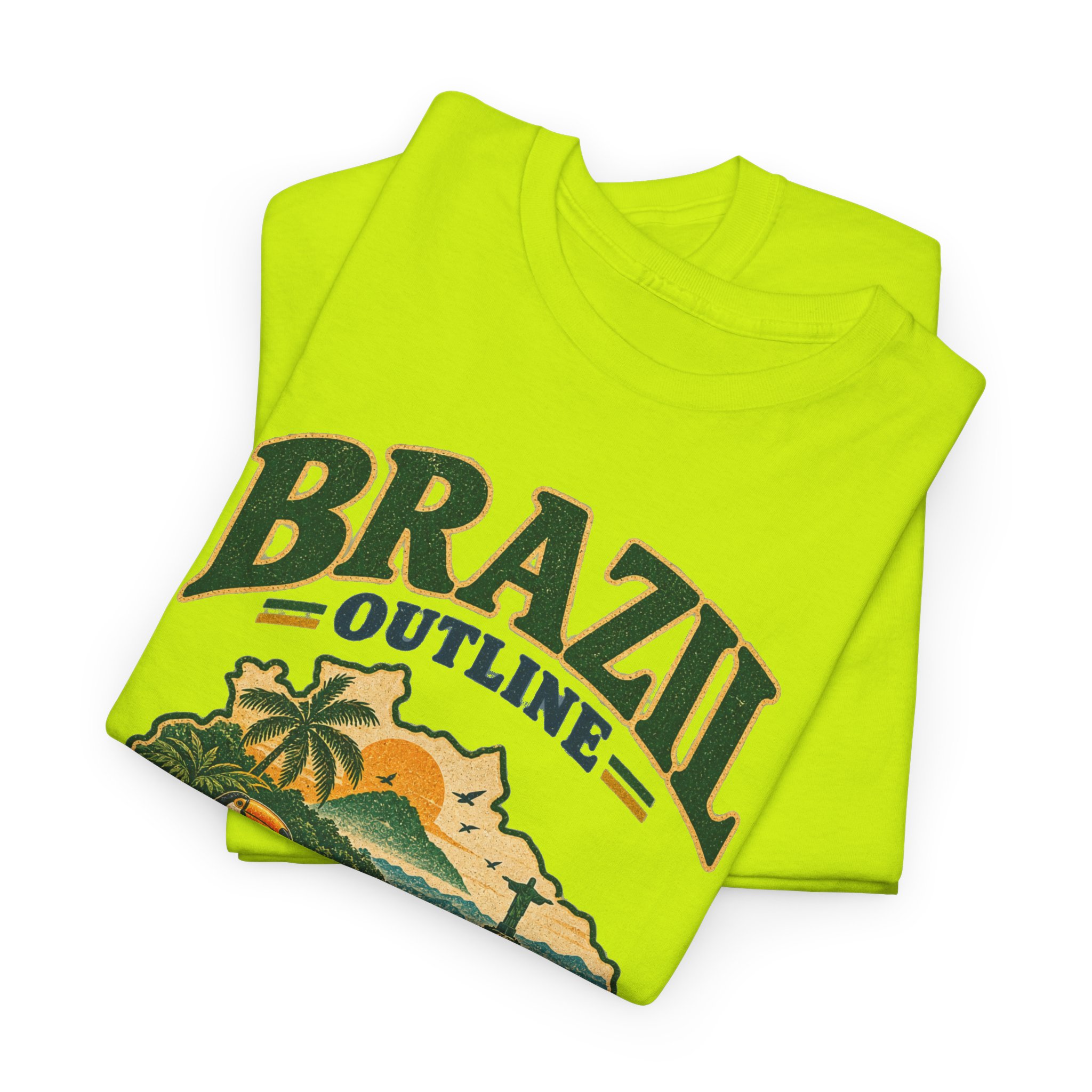 Brazil Outline South America Travel Graphic Tee - Image 15