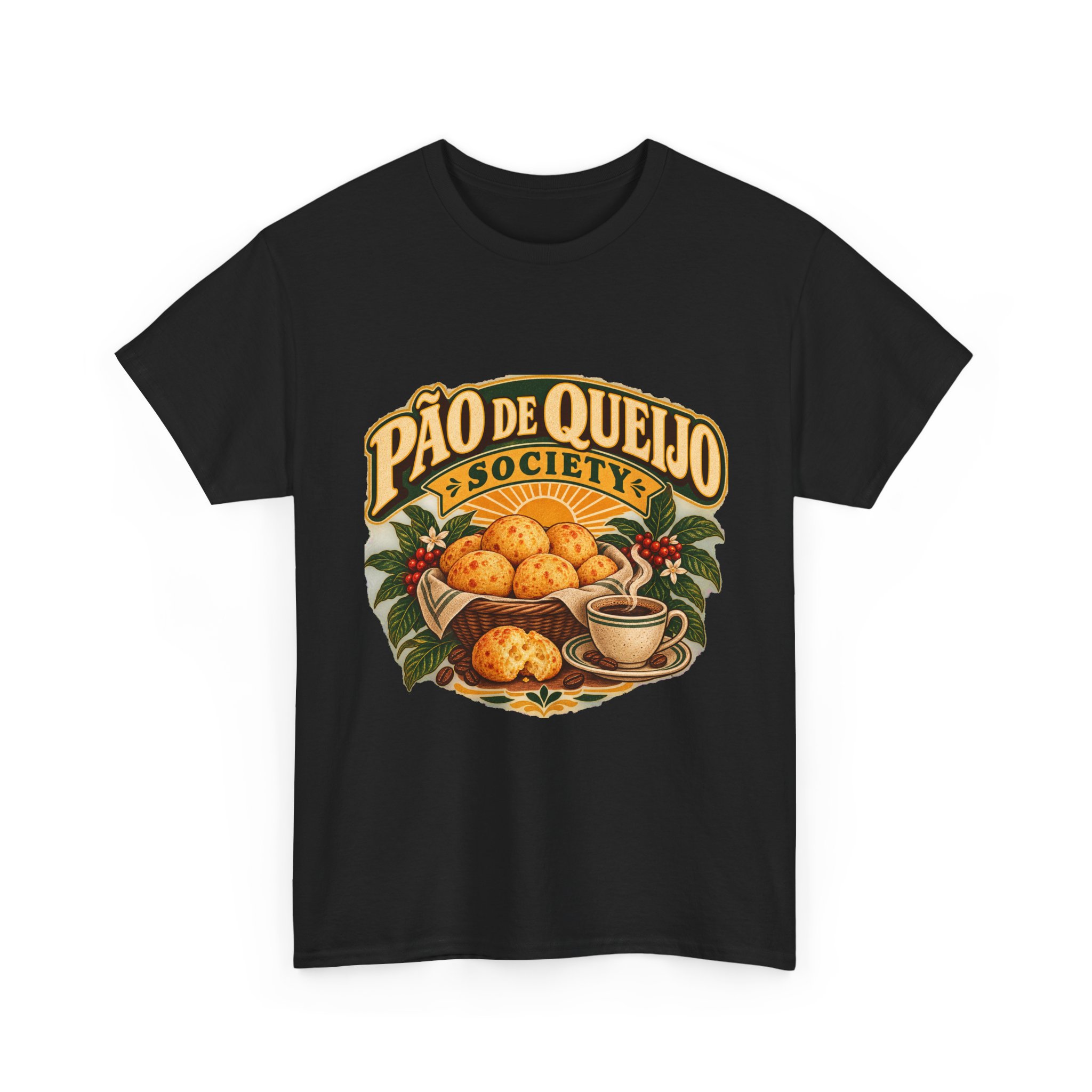 Pão de Queijo & Society Brazilian Cheese Bread Graphic Tee - Image 5