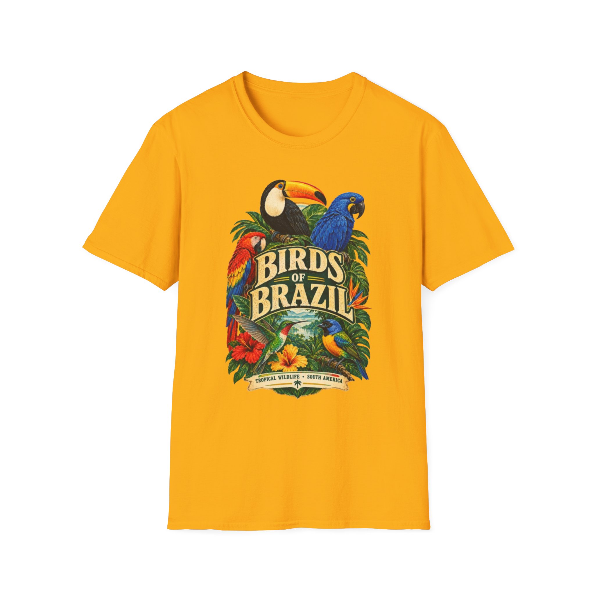 Birds of Brazil Tropical Bird T-Shirt - Image 9