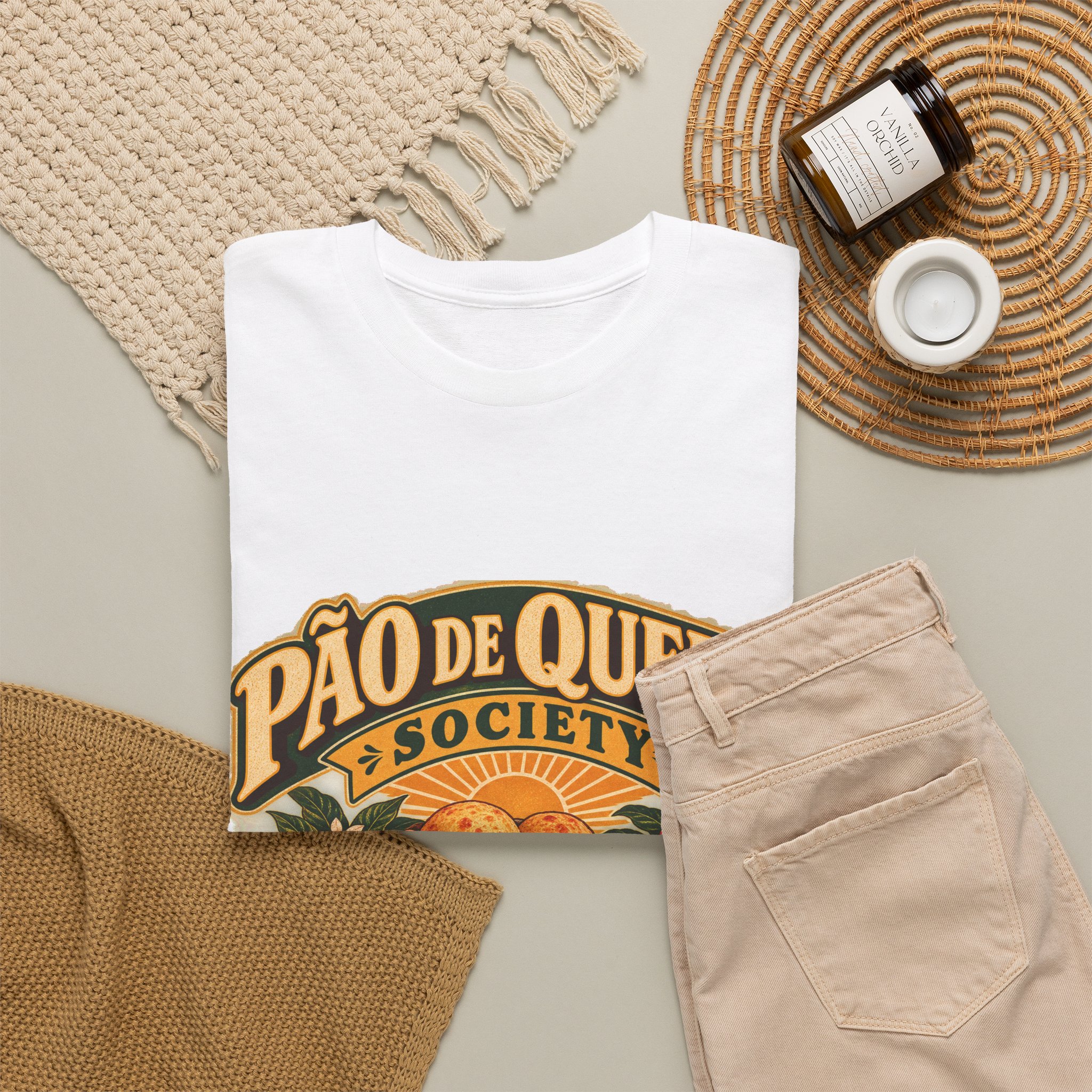 Pão de Queijo & Society Brazilian Cheese Bread Graphic Tee - Image 4