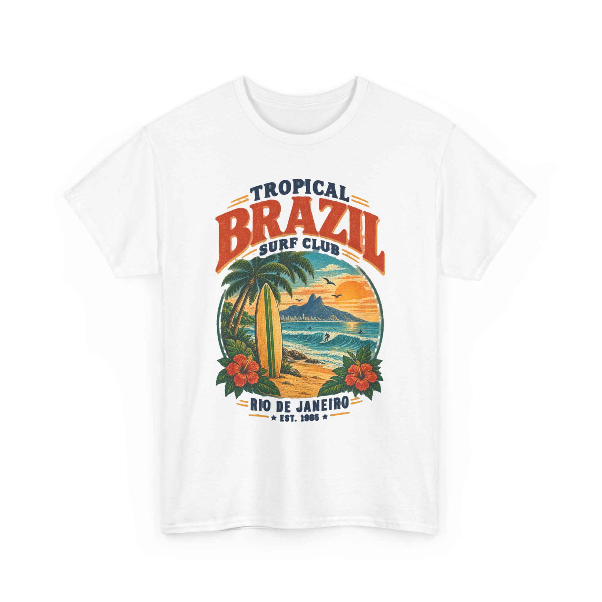 Tropical Brazil Surf Club Rio de Janeiro Graphic Tee